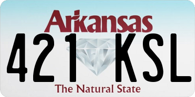AR license plate 421KSL