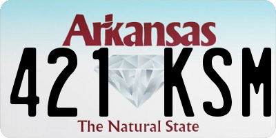 AR license plate 421KSM