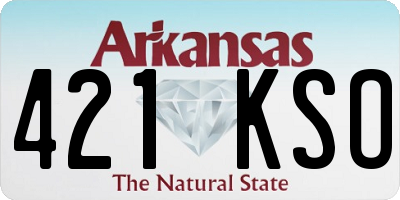 AR license plate 421KSO