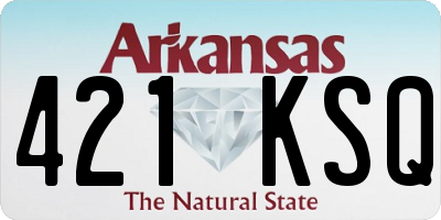 AR license plate 421KSQ