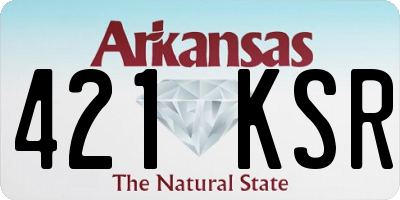 AR license plate 421KSR