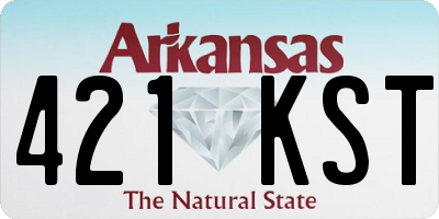 AR license plate 421KST