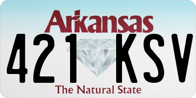AR license plate 421KSV