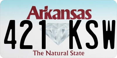 AR license plate 421KSW