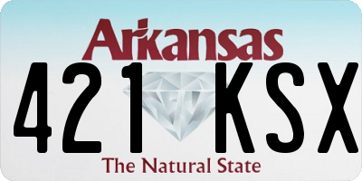 AR license plate 421KSX