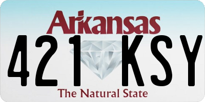 AR license plate 421KSY