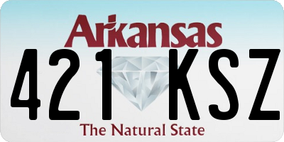 AR license plate 421KSZ