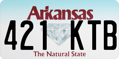 AR license plate 421KTB