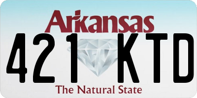 AR license plate 421KTD
