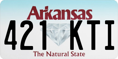 AR license plate 421KTI