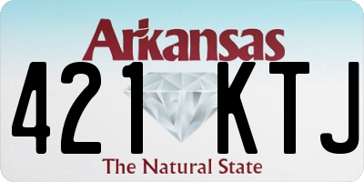 AR license plate 421KTJ