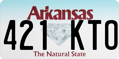 AR license plate 421KTO