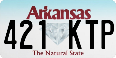 AR license plate 421KTP