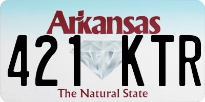 AR license plate 421KTR