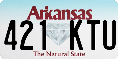 AR license plate 421KTU