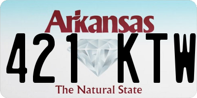 AR license plate 421KTW