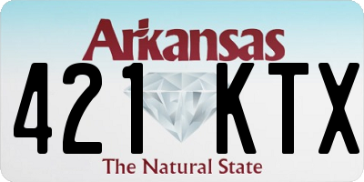 AR license plate 421KTX