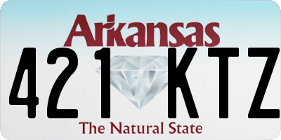 AR license plate 421KTZ