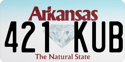 AR license plate 421KUB