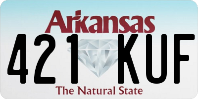 AR license plate 421KUF