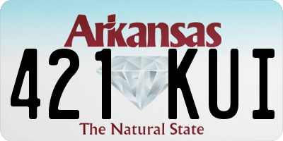 AR license plate 421KUI