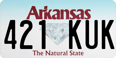 AR license plate 421KUK