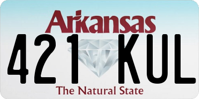 AR license plate 421KUL