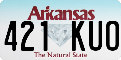 AR license plate 421KUO