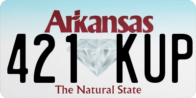 AR license plate 421KUP