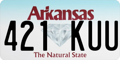 AR license plate 421KUU
