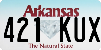 AR license plate 421KUX