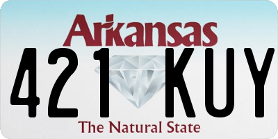 AR license plate 421KUY