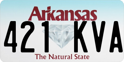 AR license plate 421KVA