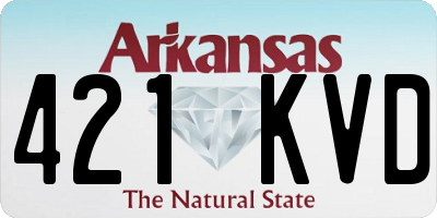AR license plate 421KVD