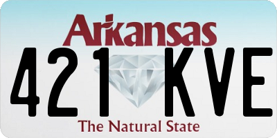 AR license plate 421KVE