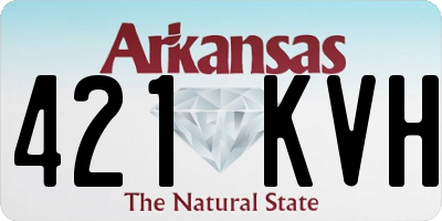 AR license plate 421KVH