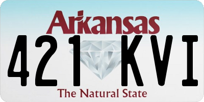 AR license plate 421KVI