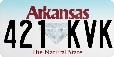 AR license plate 421KVK