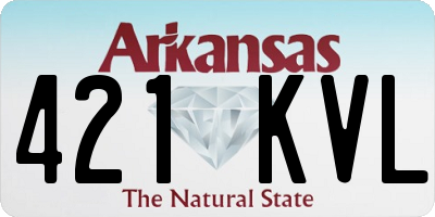 AR license plate 421KVL