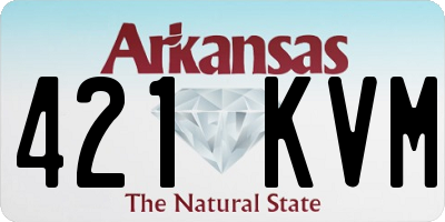 AR license plate 421KVM