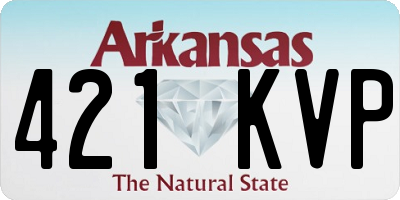 AR license plate 421KVP