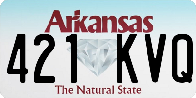 AR license plate 421KVQ