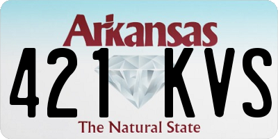 AR license plate 421KVS