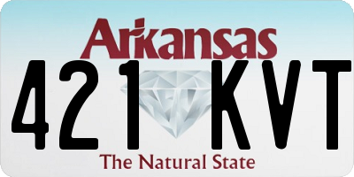 AR license plate 421KVT