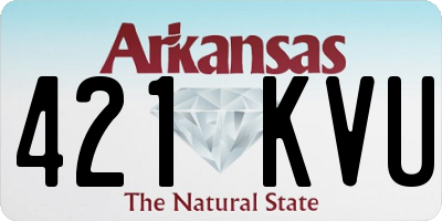 AR license plate 421KVU