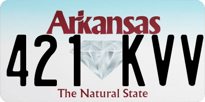 AR license plate 421KVV