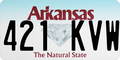 AR license plate 421KVW