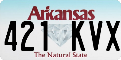AR license plate 421KVX