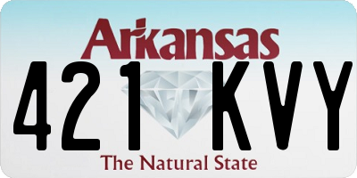 AR license plate 421KVY