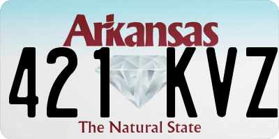 AR license plate 421KVZ
